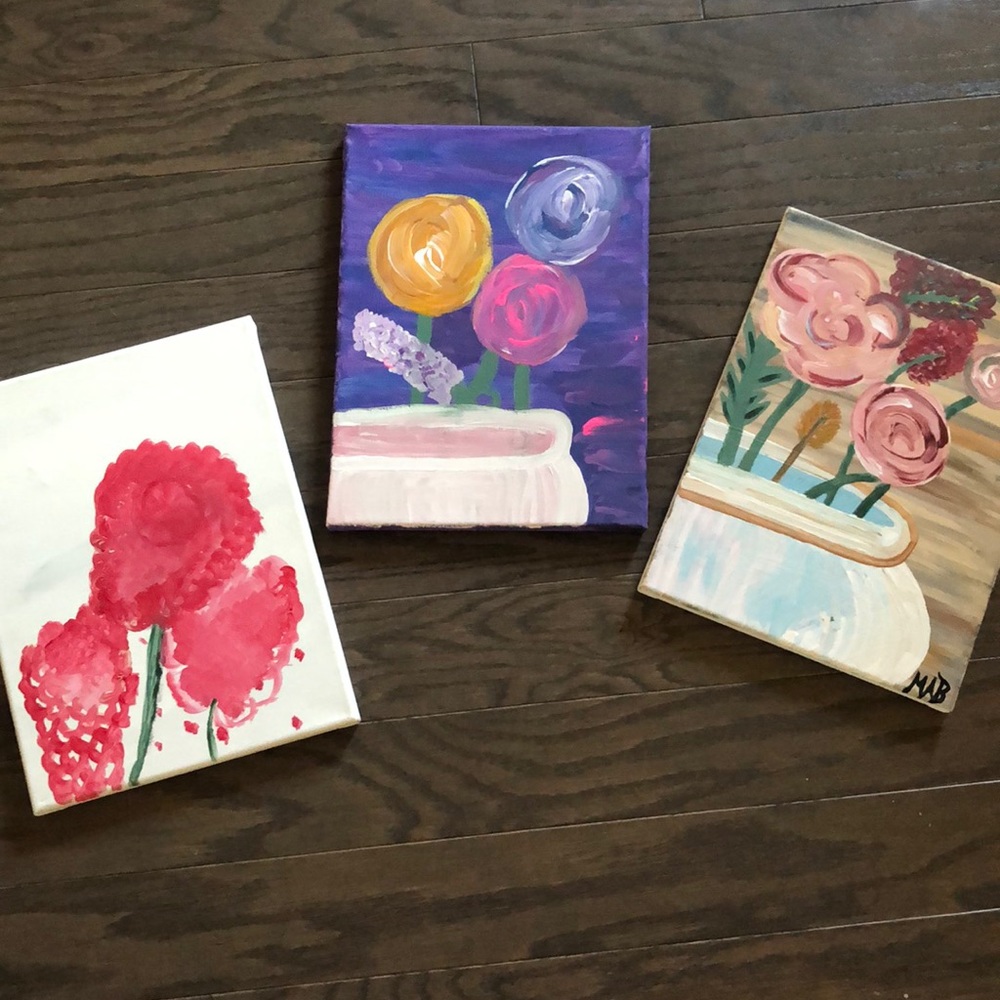 Hand painted mini paintings